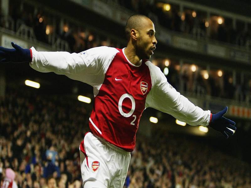 Thierry Henry là một trong top 10 các cầu thủ Arsenal từ xưa đến nay xuất sắc nhất Thierry Henry là một trong top 10 các cầu thủ Arsenal từ xưa đến nay xuất sắc nhất