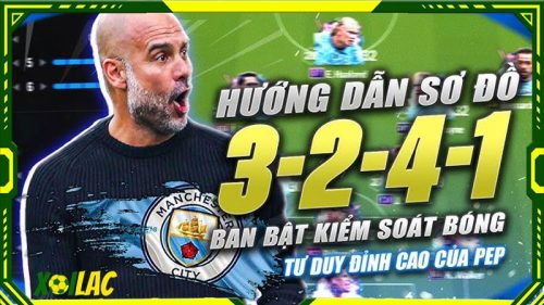 Chiến thuật 3-2-4-1 được thể hiện ra sao?