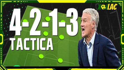 Chiến thuật 4-2-1-3 được thể hiện ra sao?