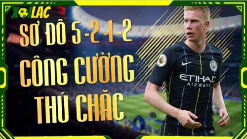 Chiến thuật 5-2-1-2 được thể hiện ra sao?