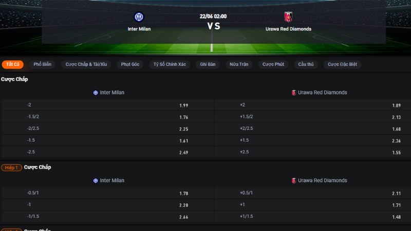 Inter vs Urawa Red